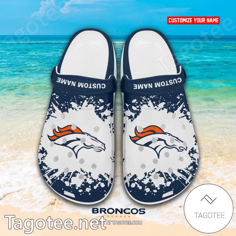 Denver Broncos Custom Crocs Clogs - EmonShop a