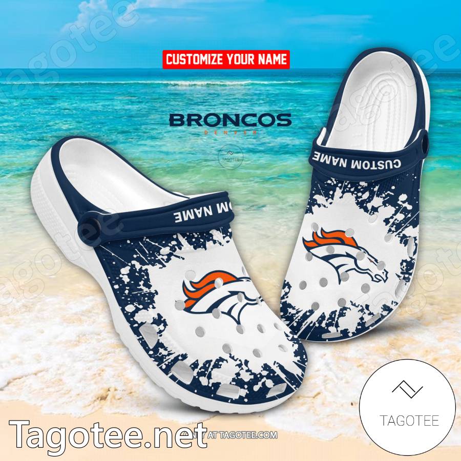 Denver Broncos Custom Crocs Clogs - EmonShop