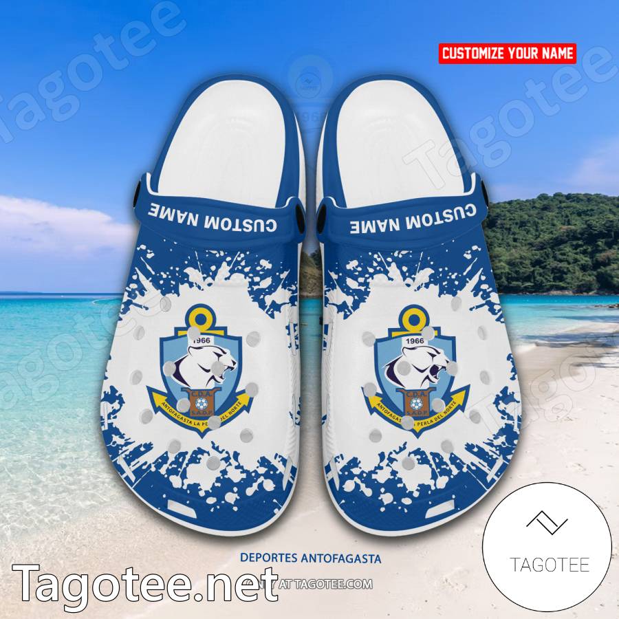 Deportes Antofagasta Custom Name Crocs Clogs - EmonShop a