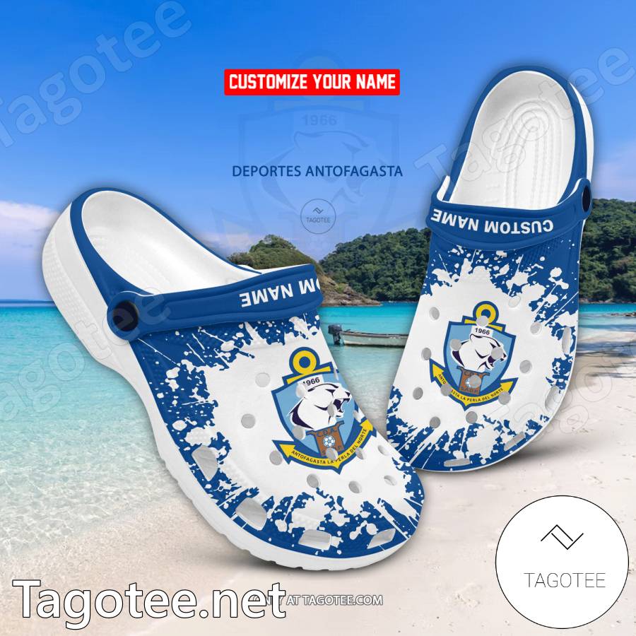 Deportes Antofagasta Custom Name Crocs Clogs - EmonShop