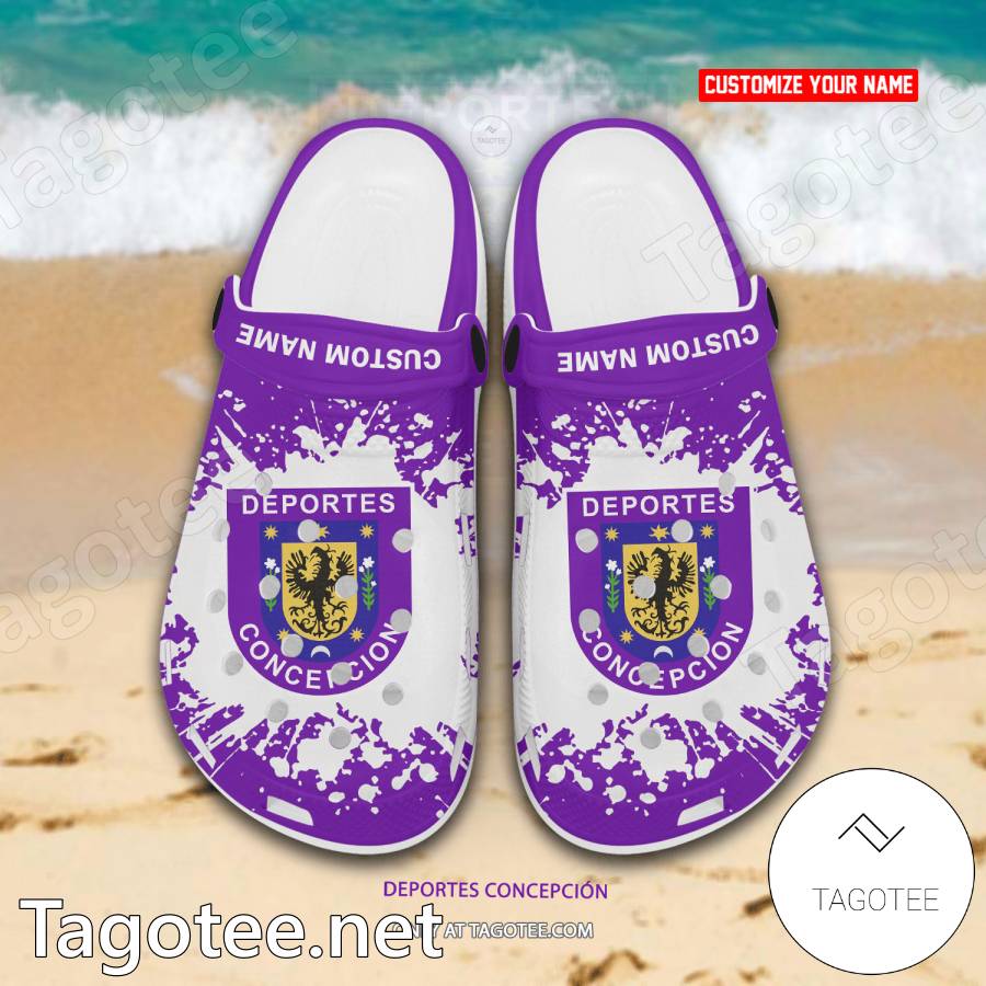 Deportes Concepcion Custom Name Crocs Clogs - EmonShop a