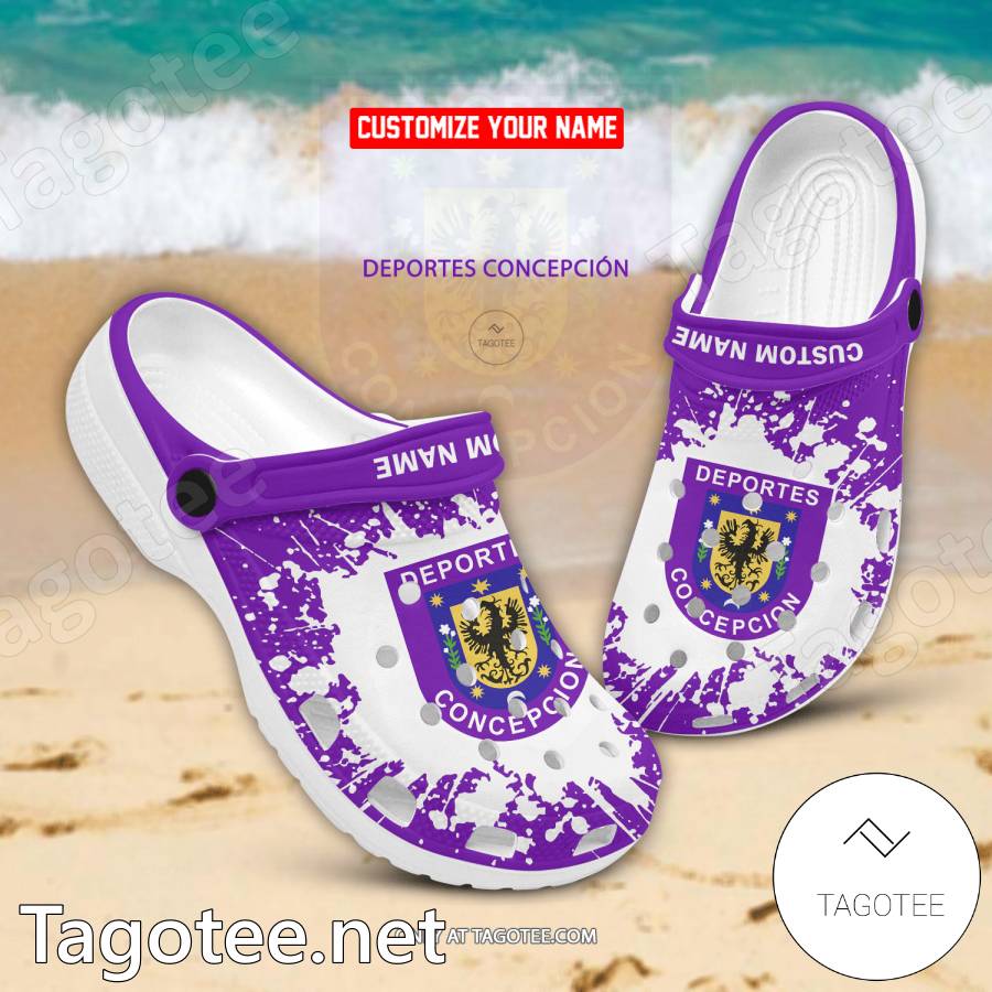 Deportes Concepcion Custom Name Crocs Clogs - EmonShop