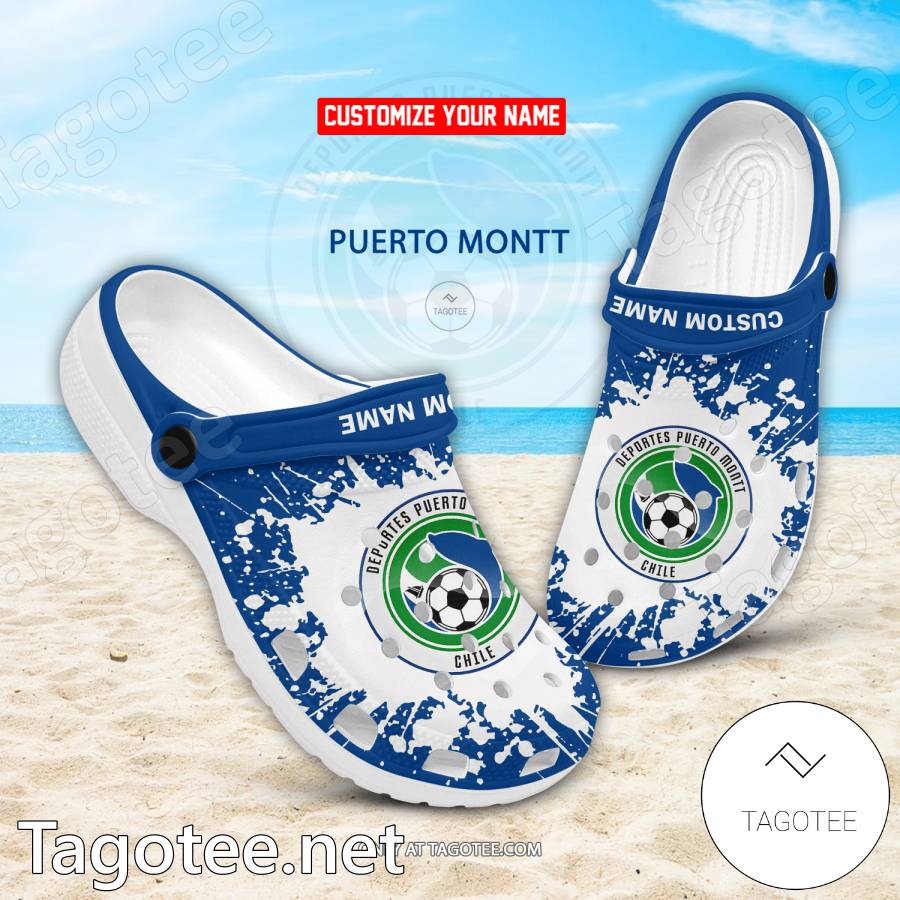 Deportes Puerto Montt Custom Name Crocs Clogs - EmonShop