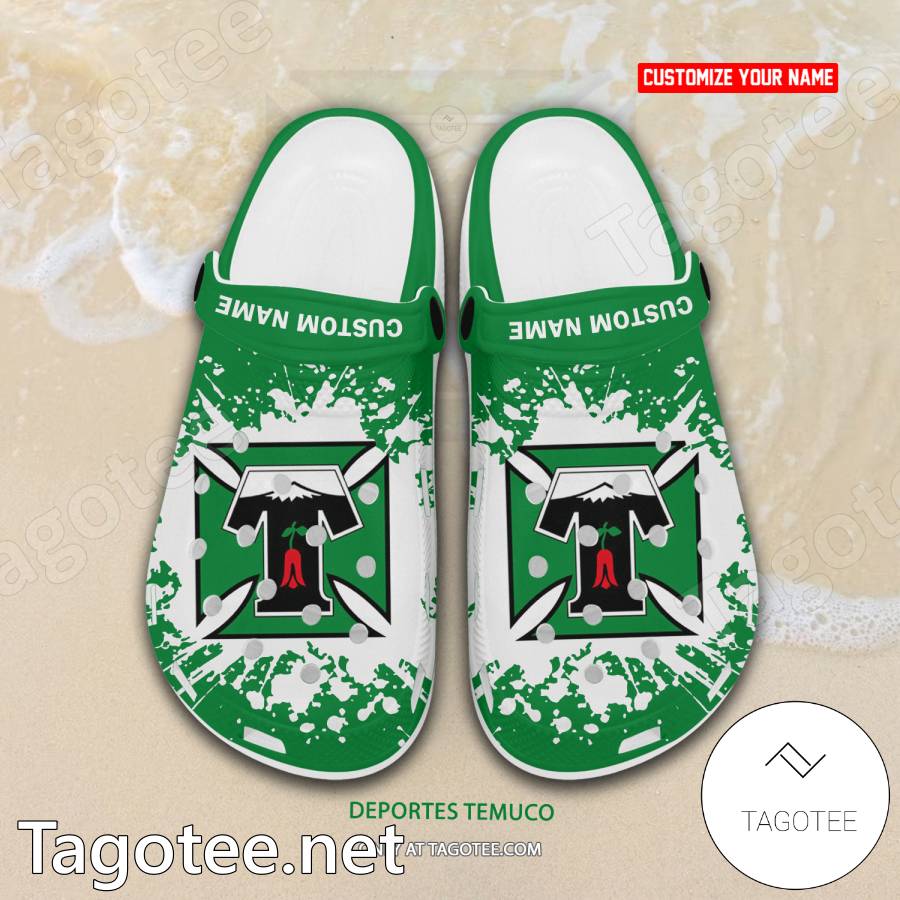 Deportes Temuco Custom Name Crocs Clogs - EmonShop a