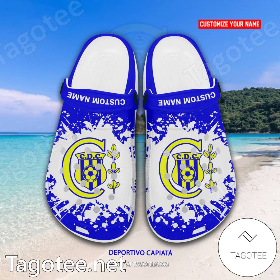 Deportivo Capiata Custom Name Crocs Clogs - EmonShop a