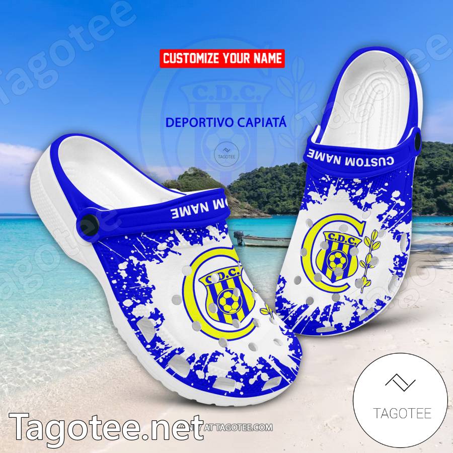 Deportivo Capiata Custom Name Crocs Clogs - EmonShop