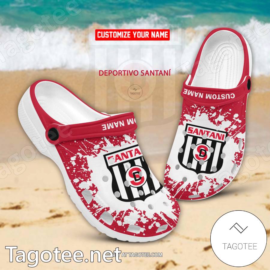 Deportivo Santani Custom Name Crocs Clogs - EmonShop