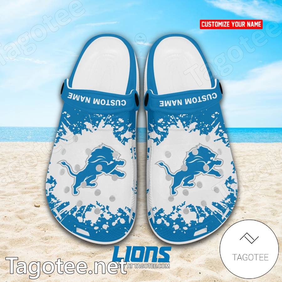 Detroit Lions Custom Crocs Clogs - EmonShop a