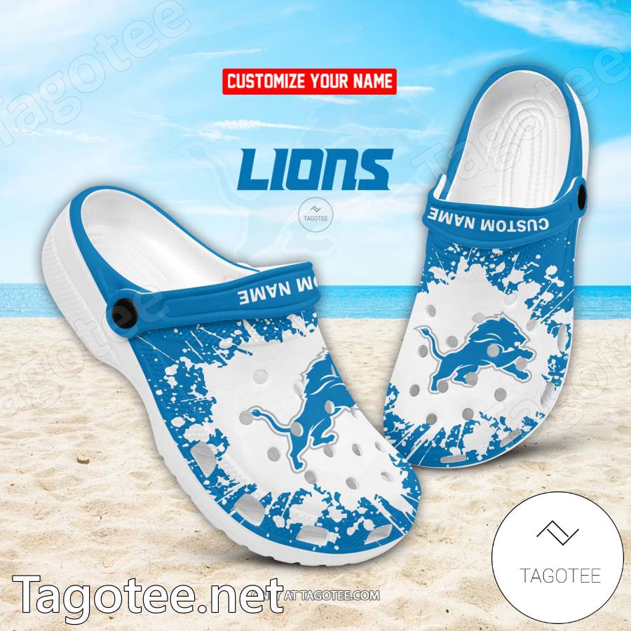 Detroit Lions Custom Crocs Clogs - EmonShop