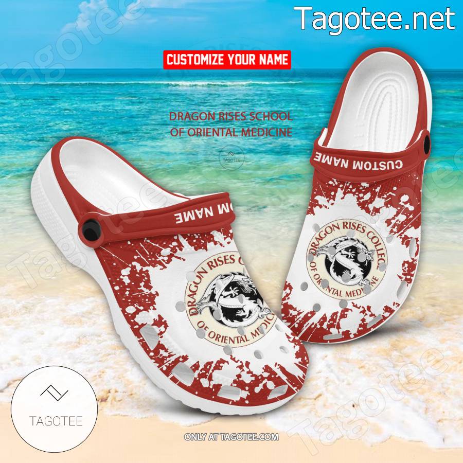 Dragon Rises School of Oriental Medicine Logo Crocs Clogs - BiShop