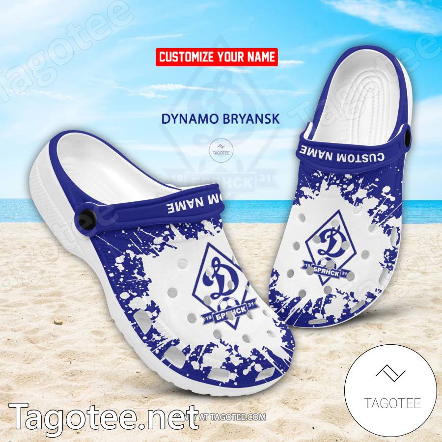 Dynamo Bryansk Custom Name Crocs Clogs - EmonShop