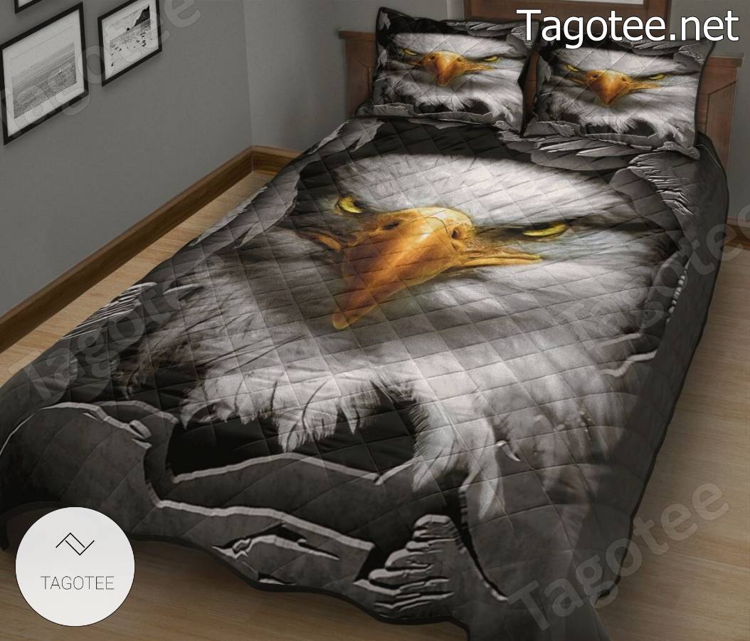 Eagle Face Metal Crack Bedding Set a