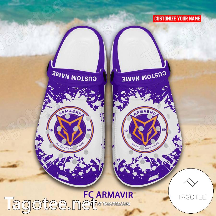 FC Armavir Custom Name Crocs Clogs - EmonShop a