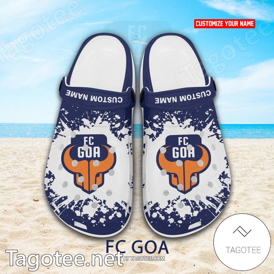 FC Goa Custom Name Crocs Clogs - EmonShop a