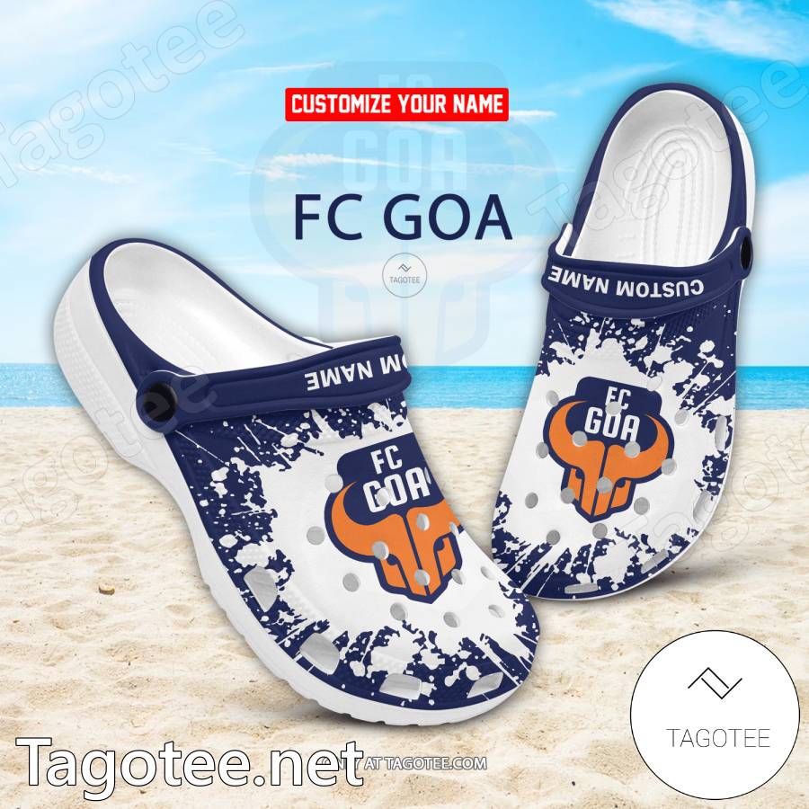 FC Goa Custom Name Crocs Clogs - EmonShop