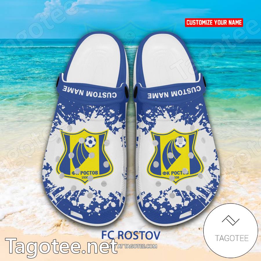 FC Rostov Custom Name Crocs Clogs - EmonShop a