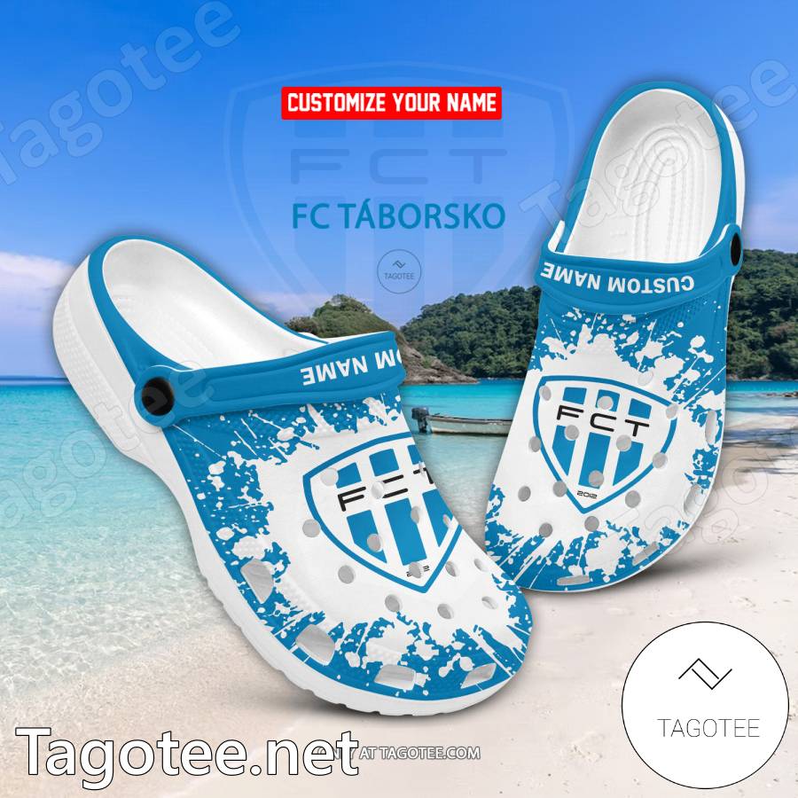 FC Taborsko Custom Name Crocs Clogs - EmonShop