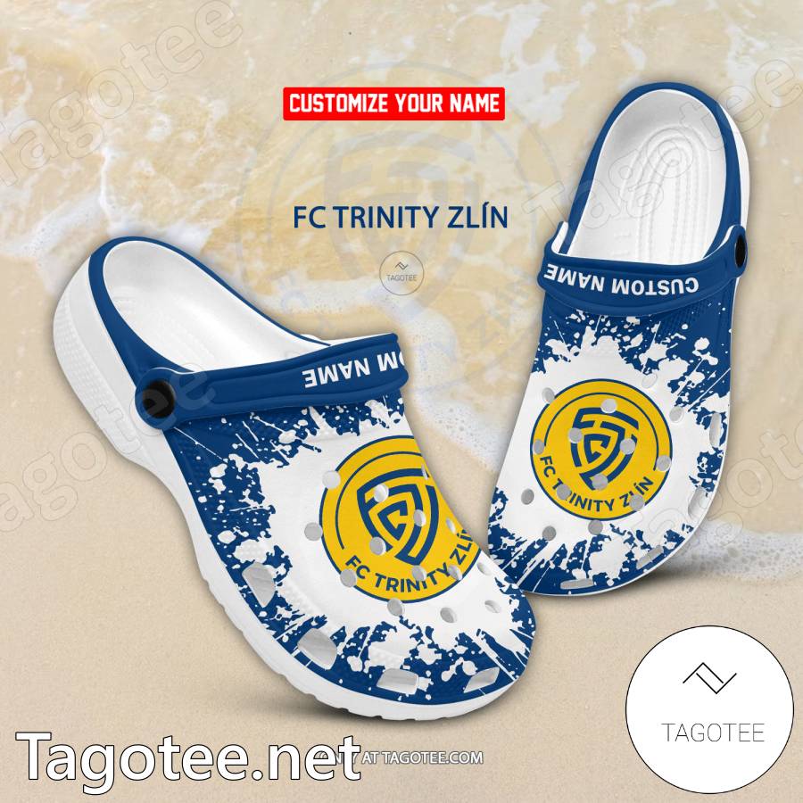 FC Trinity Zlin Custom Name Crocs Clogs - EmonShop