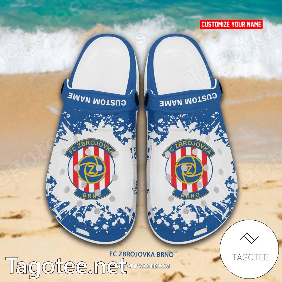 FC Zbrojovka Brno Custom Name Crocs Clogs - EmonShop a