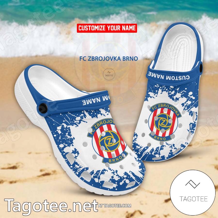 FC Zbrojovka Brno Custom Name Crocs Clogs - EmonShop