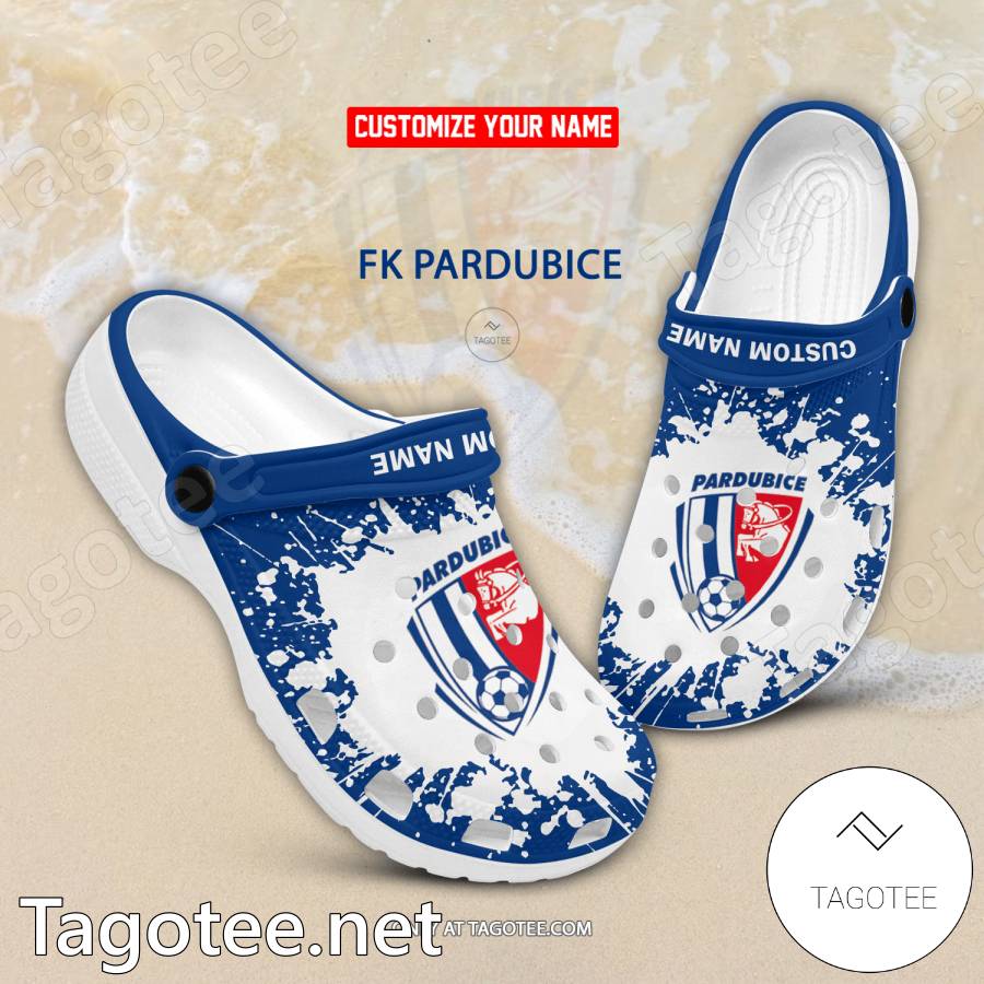 FK Pardubice Custom Name Crocs Clogs - EmonShop