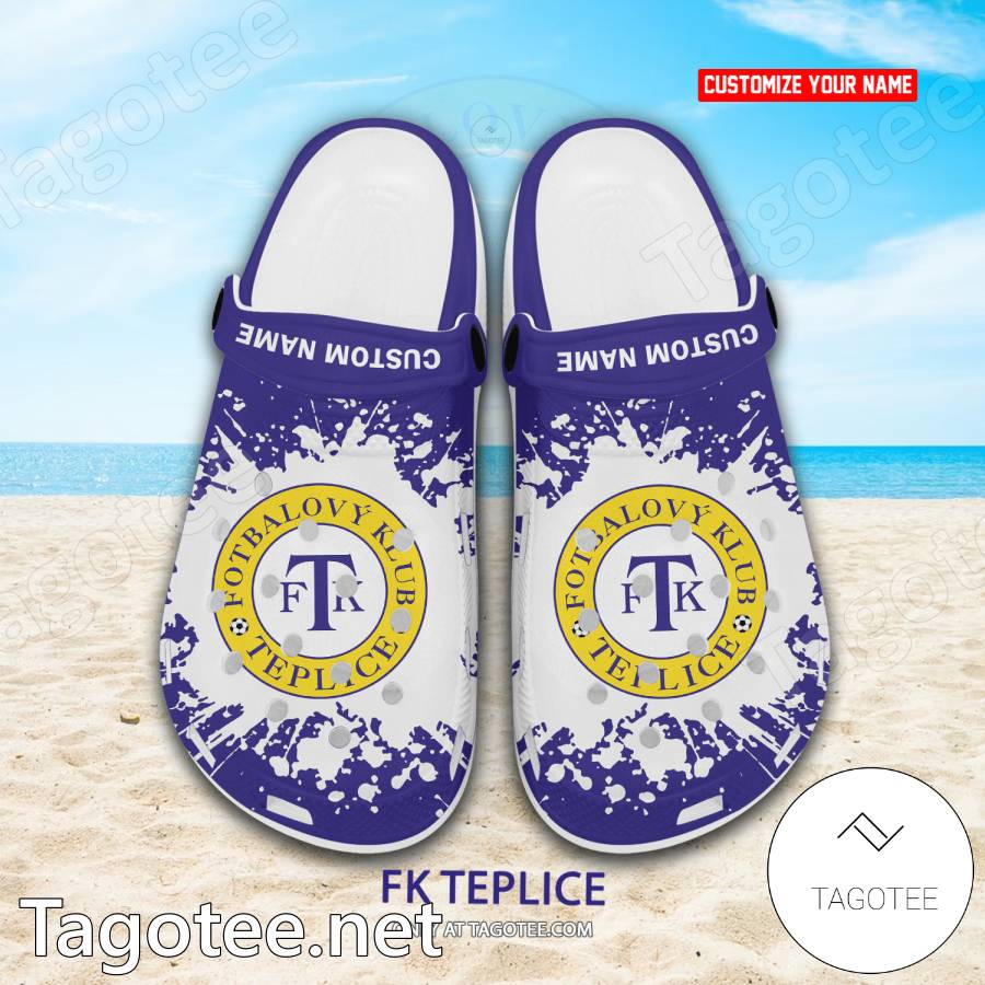 FK Teplice Custom Name Crocs Clogs - EmonShop a