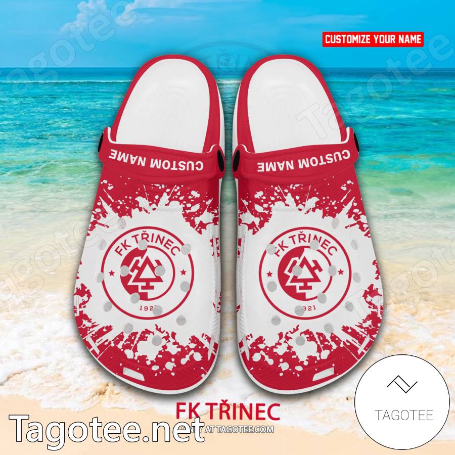 Fotbal Trinec Custom Name Crocs Clogs - EmonShop a