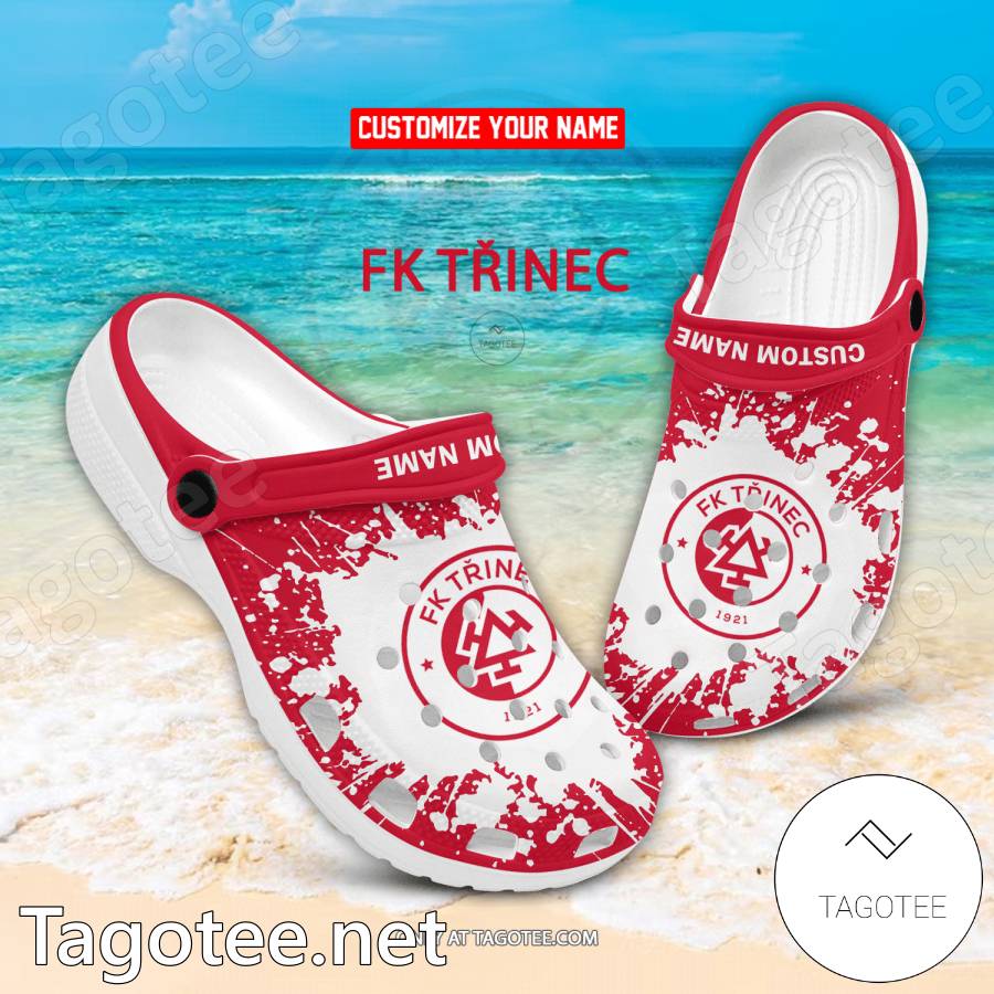 Fotbal Trinec Custom Name Crocs Clogs - EmonShop