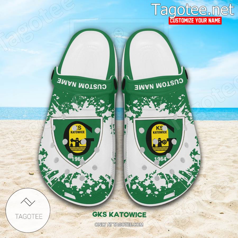 GKS Katowice Personalized Crocs Clogs - EmonShop a