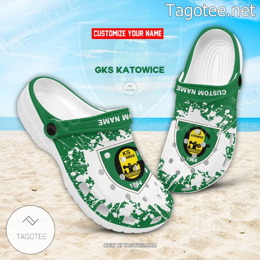 GKS Katowice Personalized Crocs Clogs - EmonShop