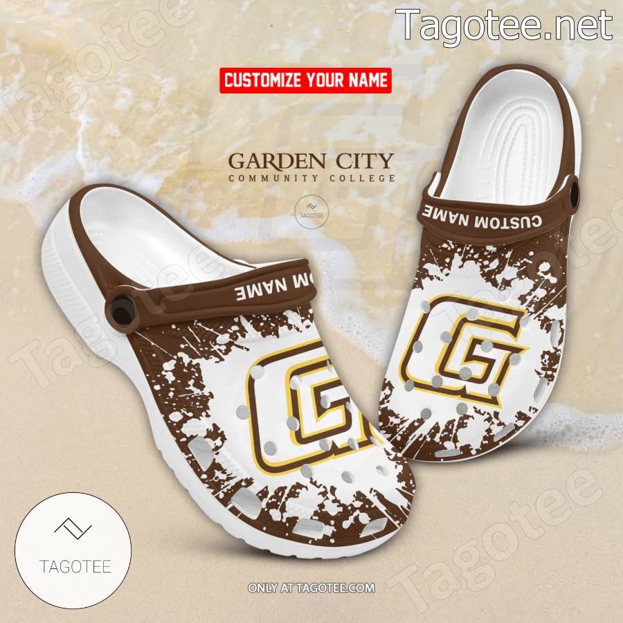 Garden City Community College Logo Crocs Clogs - BiShop