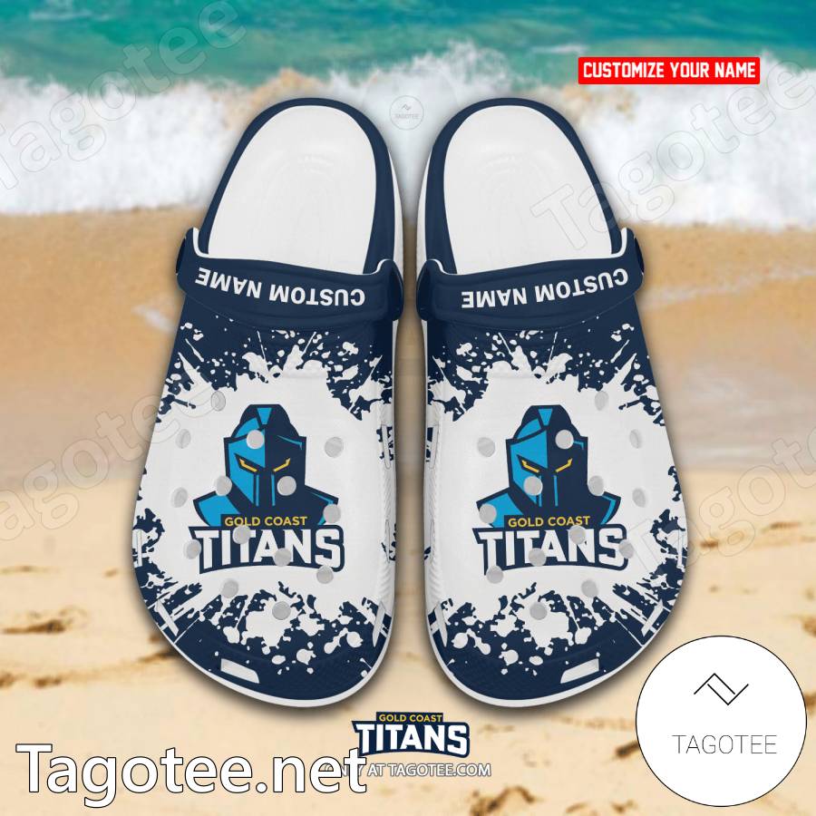 Gold Coast Titans Custom Crocs Clogs - EmonShop a