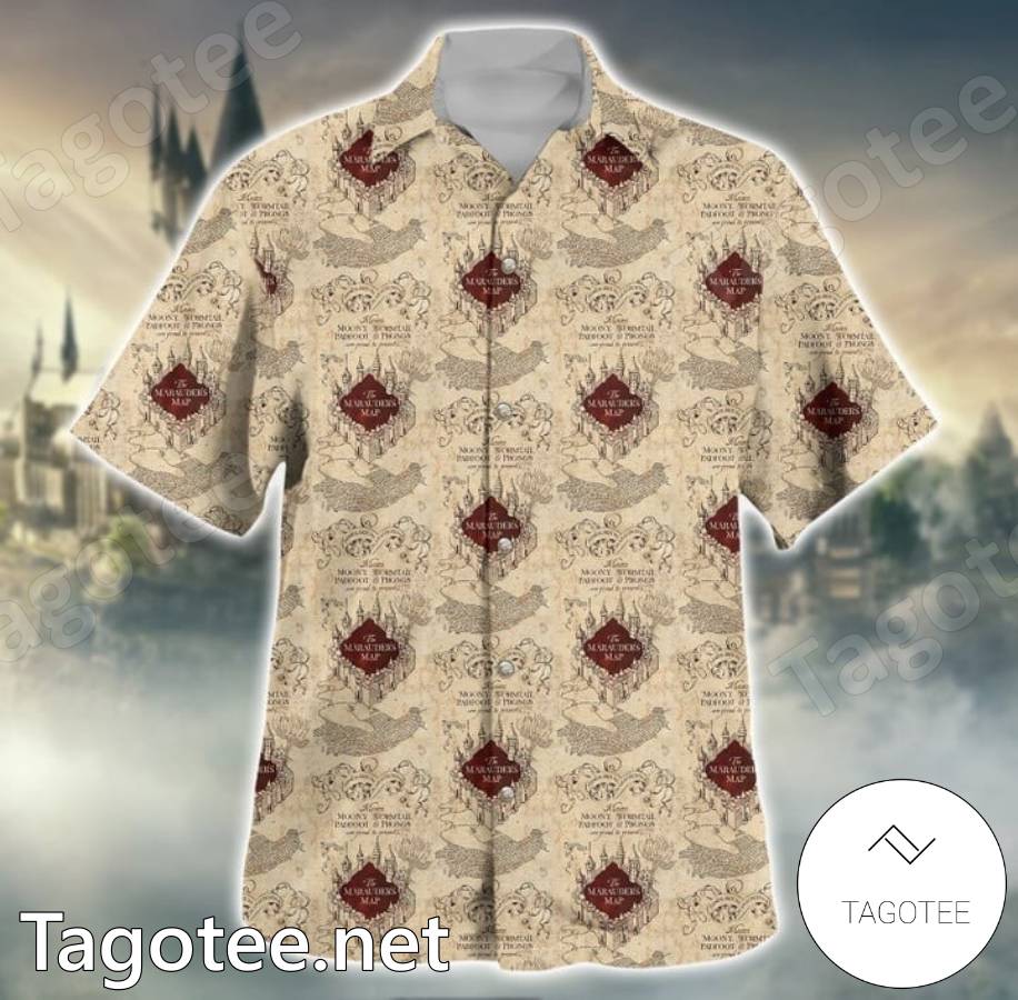 Unisex Harry Potter The Marauders Map Hawaiian Shirt