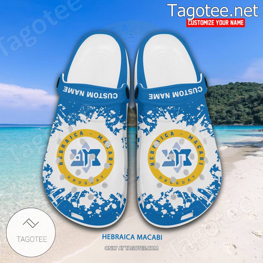 Hebraica Macabi Custom Crocs Clogs - EmonShop a