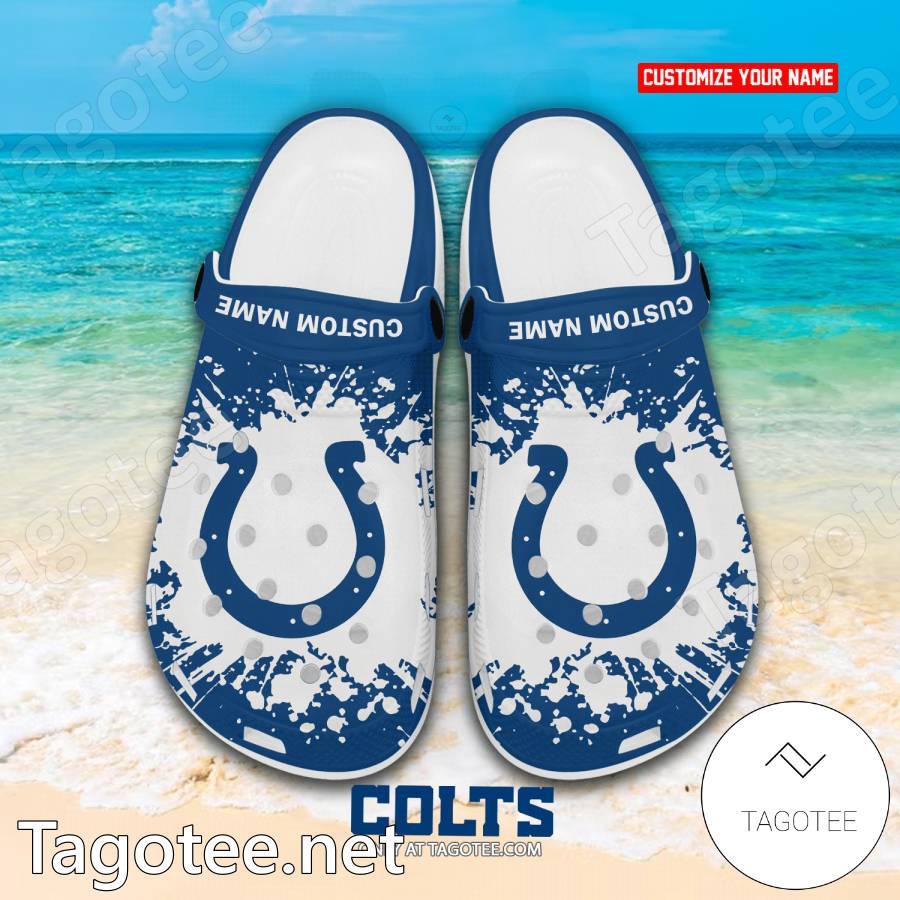 Indianapolis Colts Custom Crocs Clogs - EmonShop a