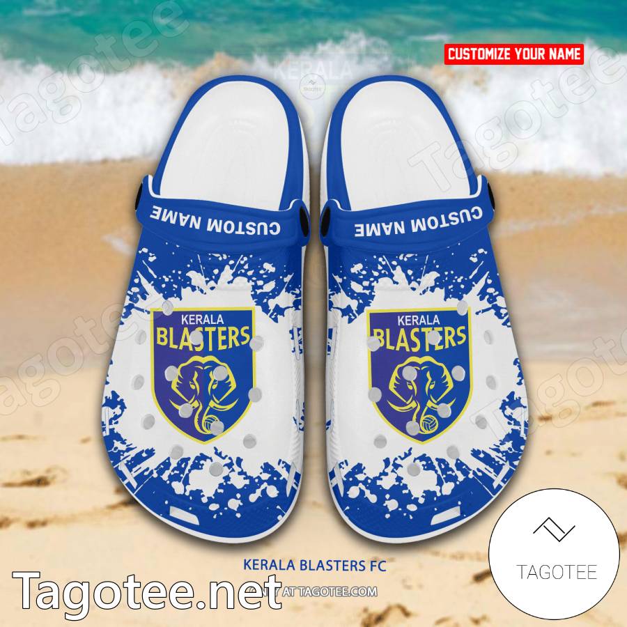 Kerala Blasters FC Custom Name Crocs Clogs - EmonShop a