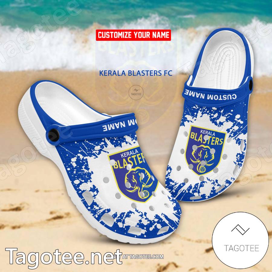 Kerala Blasters FC Custom Name Crocs Clogs - EmonShop