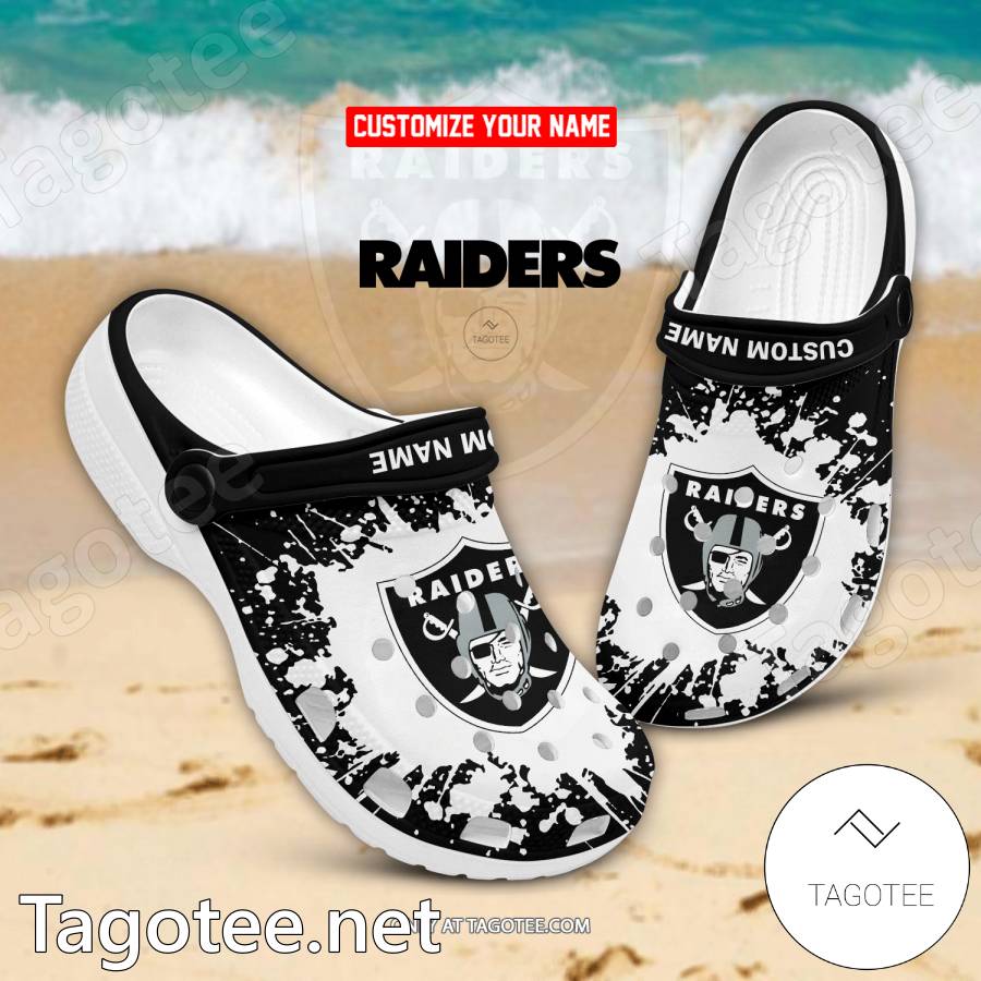 Las Vegas Raiders Custom Crocs Clogs - EmonShop