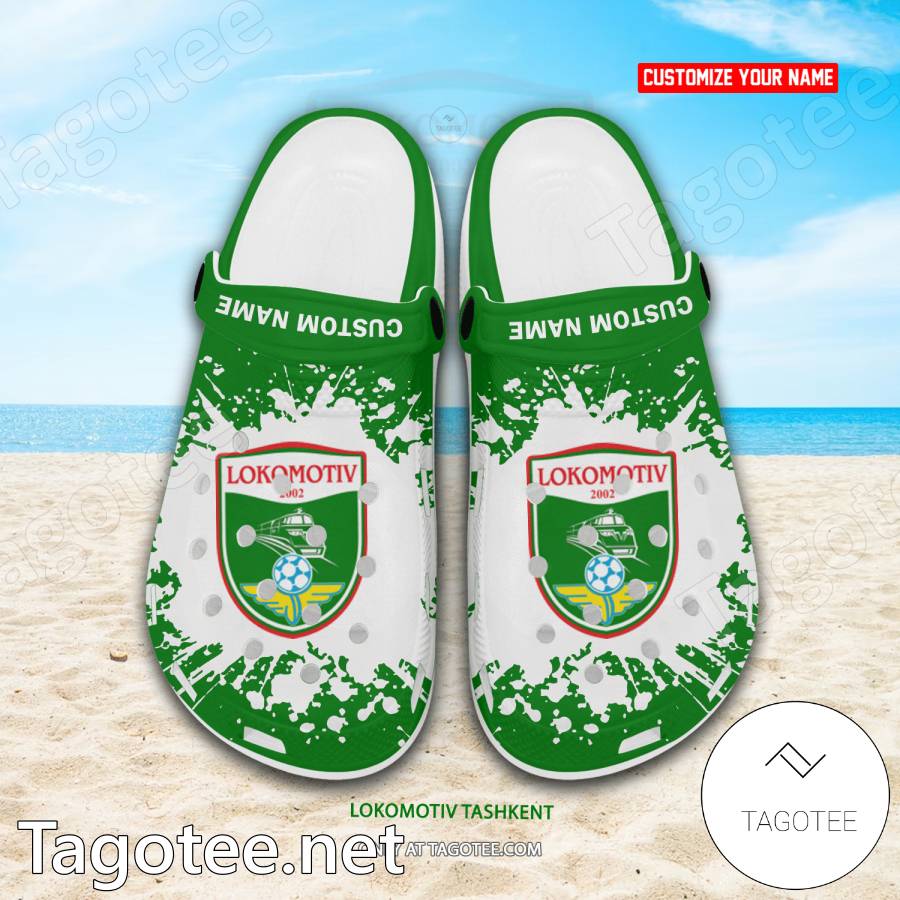 Lokomotiv Tashkent Custom Name Crocs Clogs - EmonShop a