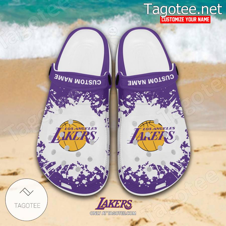 Los Angeles Lakers Crocs Clogs - EmonShop a