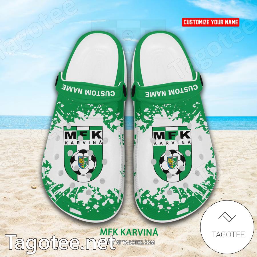 MFK Karvina Custom Name Crocs Clogs - EmonShop a