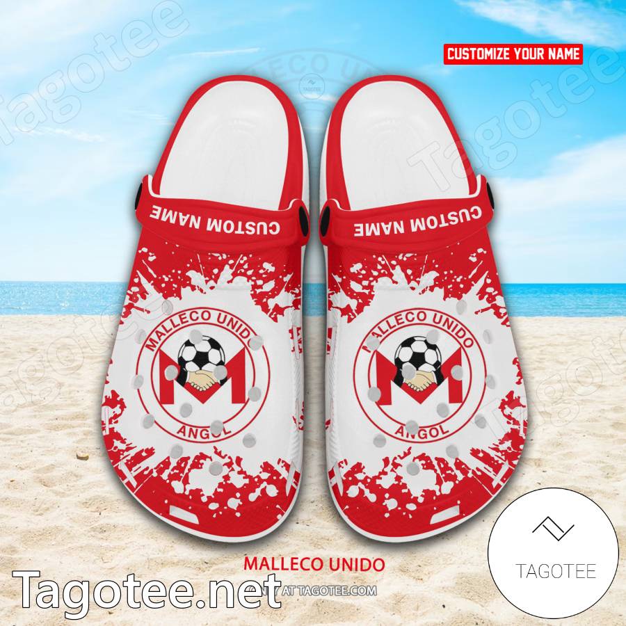 Malleco Unido Custom Name Crocs Clogs - EmonShop a