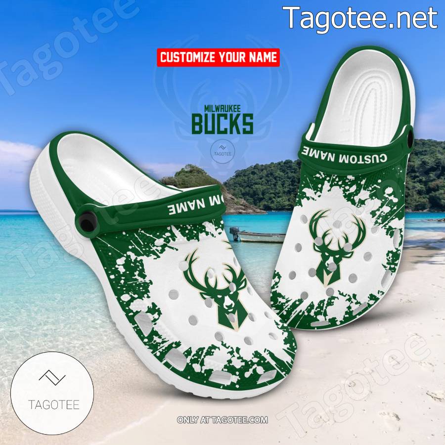 Milwaukee Bucks Crocs Clogs - EmonShop