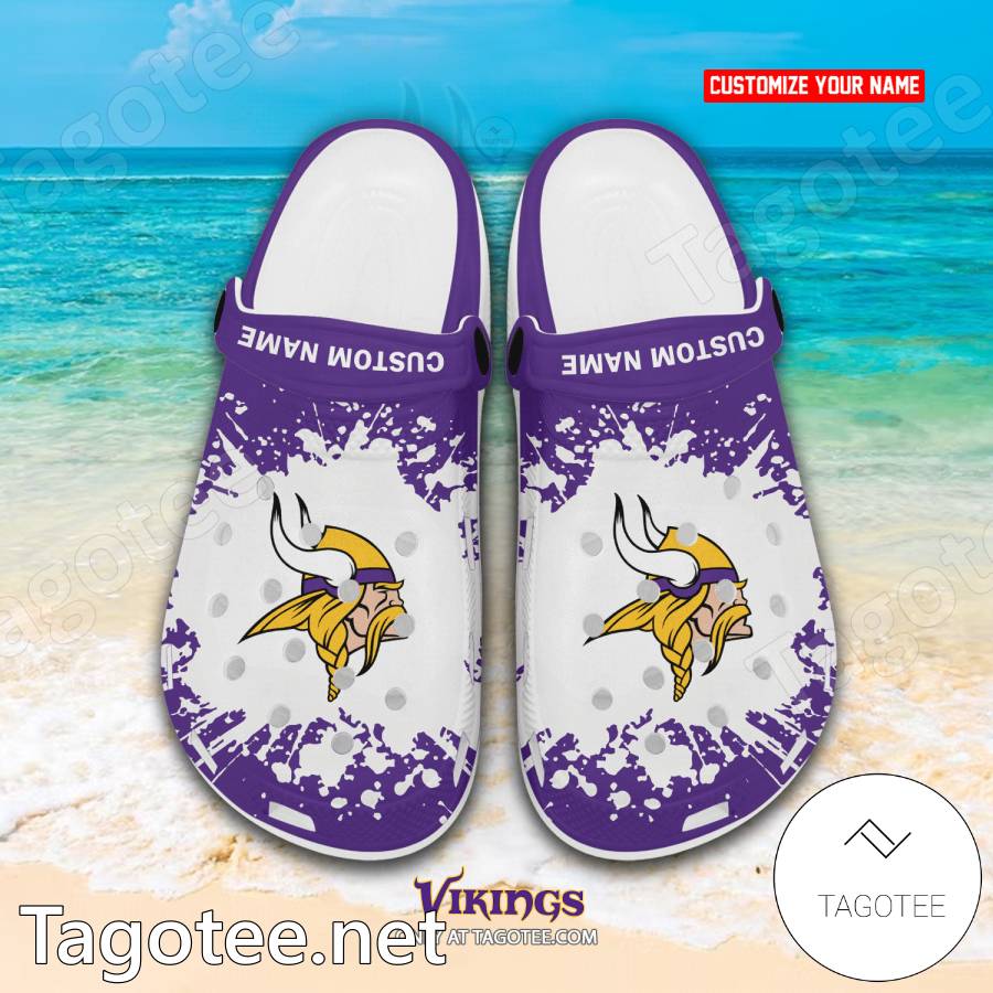 Minnesota Vikings Custom Crocs Clogs - EmonShop a