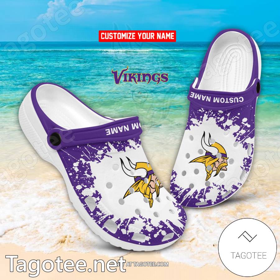 Minnesota Vikings Custom Crocs Clogs - EmonShop