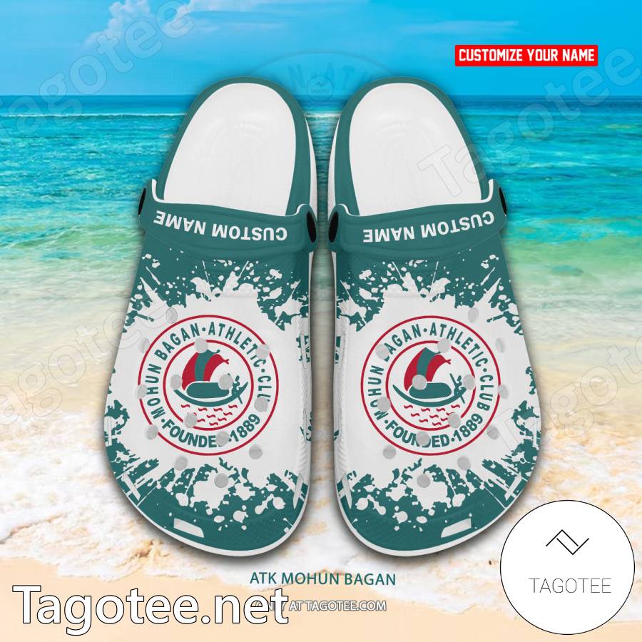 Mohun Bagan Custom Name Crocs Clogs - EmonShop a