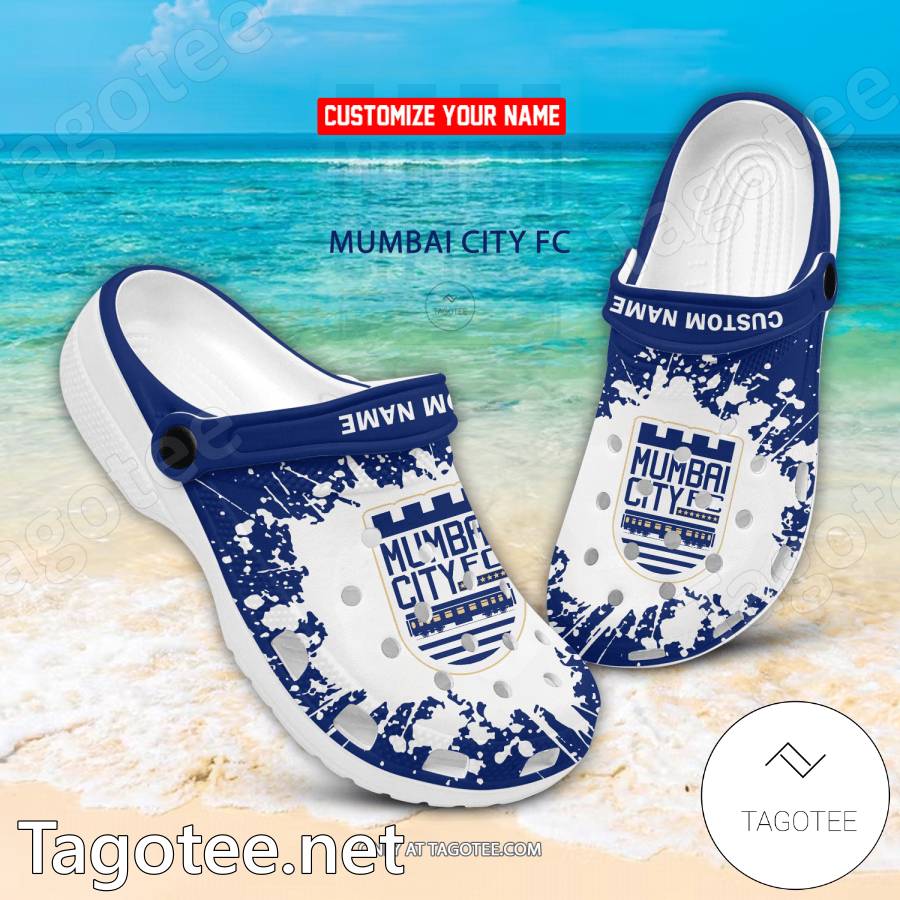 Mumbai City FC Custom Name Crocs Clogs - EmonShop