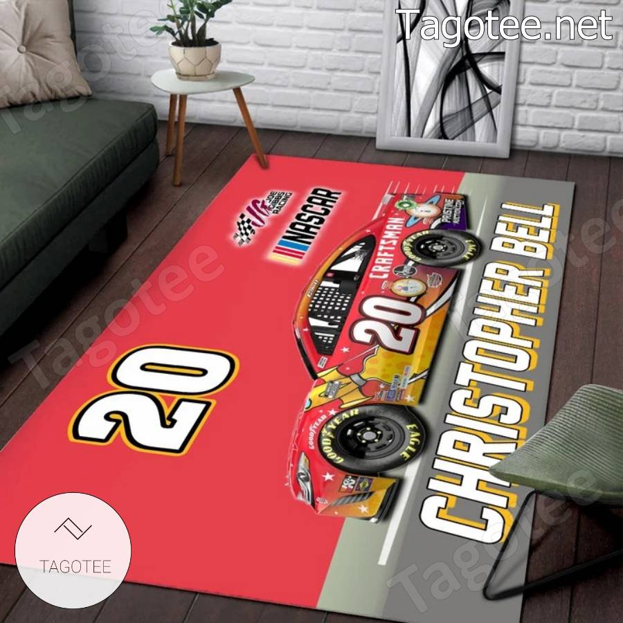 Nascar Christopher Bell 20 Area Rugs a