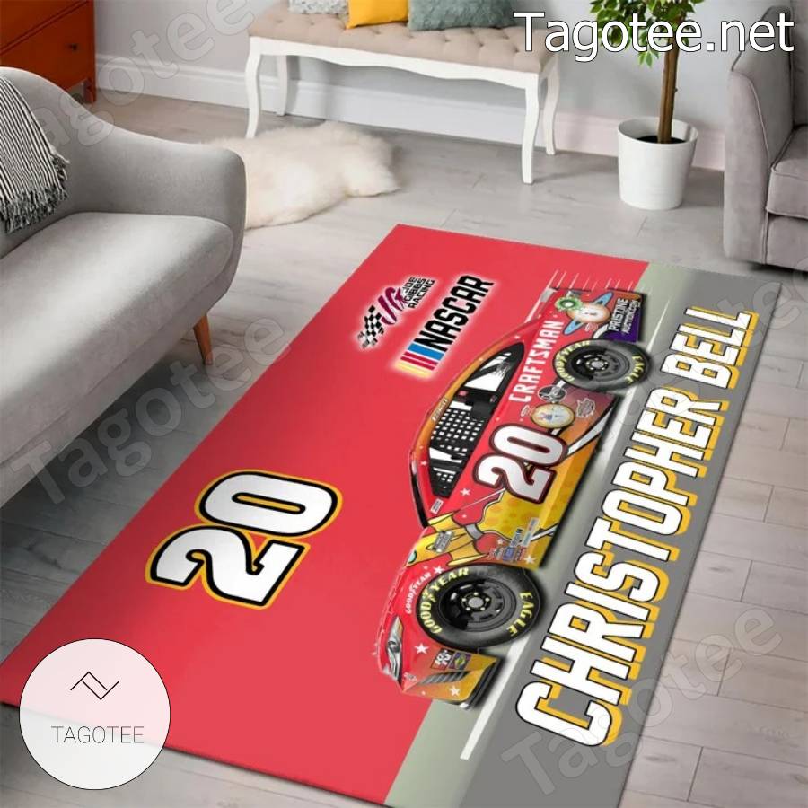 Nascar Christopher Bell 20 Area Rugs