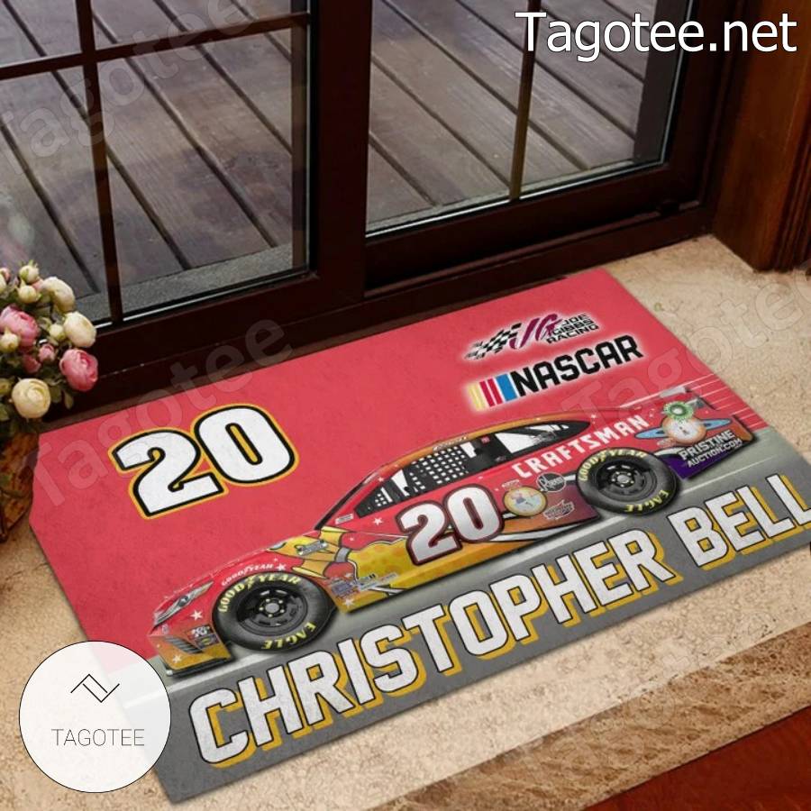 Nascar Christopher Bell 20 Front Doormat